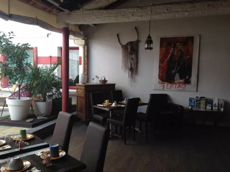 Louer une chambre dans un hôtel calme avec patio et terrasse ombragés à Nîmes, Nîmes, Hôtel Côté Patio